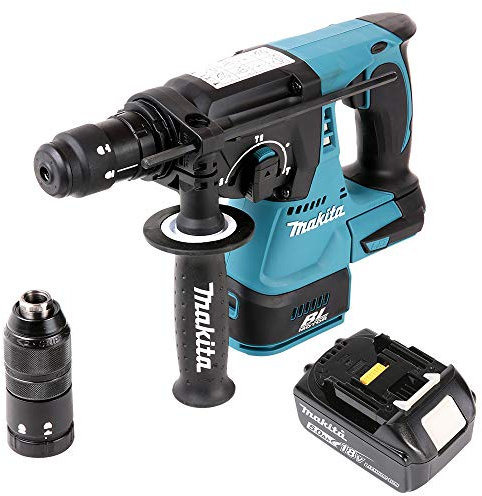 Makita DHR243 18V Brushless SDS+ Rotary Hammer Drill with 1 x 5Ah Battery