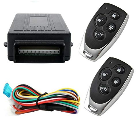 Style15 Auto-Fernbedienung Zentralverriegelungs-Set, universelles Autotürschloss mit Steuerbox + 2 Ersatz-Fernbedienungen für Auto-Zentralverriegelung