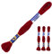 3 Docken Stickgarn je ca. 8m Sticktwist 100% Baumwolle Stickerei verschiedene Farbwahl, Farbe :3392 dunkelrot