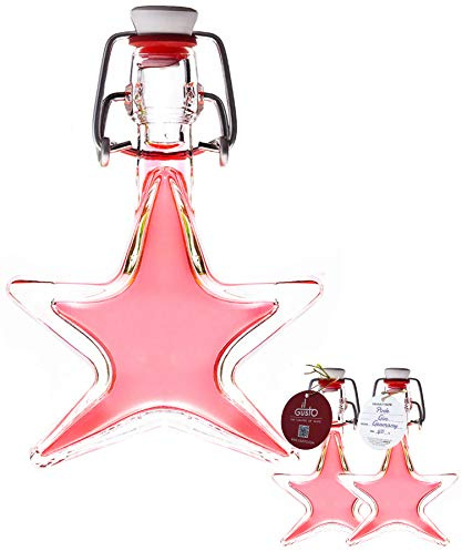 Pink Gin Gift | Miniature Star Shaped Glass Bottle | 40ml | 40%