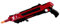 Salt Power Gun, Pistola de Sal para Mosquitos y Moscas, Juguete Plástico para Niños y Adultos, Utiliza Sal de Mesa como Munición, Mayor Precisión y Durabilidad (Rojo Negro)