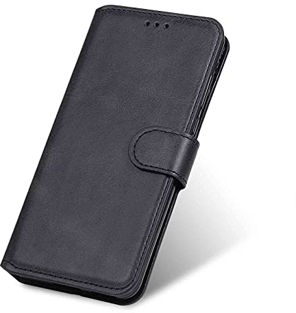 WEIOU Leather Folio Cover per Xiaomi Mi 11 Lite (5G/4G) / 11 Lite 5G NE, Custodia in Pelle PU Magnetica Libro Flip Portafoglio con [Funzione Stand]. Nero