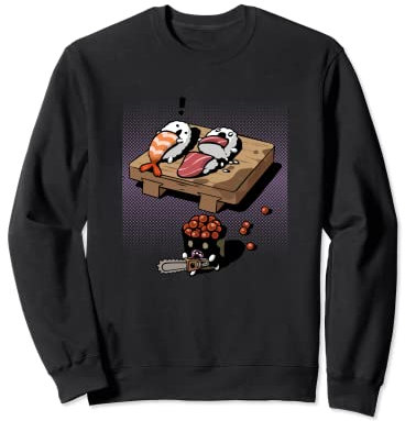 Schlafende Kettensäge - Lustiges japanisches Sweatshirt
