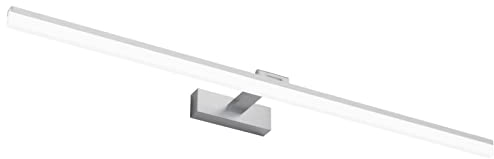 Klighten LED Spiegelleuchte Badezimmer Lampe 100CM, Silber Bad Spiegel Beleuchtung Lampe 28W 1560LM Badlampe Spiegellampe, 180° Rotation, Kaltes Weiß 6000K, IP44 wasserdicht LED Make-up Light