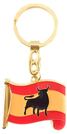 Durabol Llavero metálico con Grabado de España en Letras Bandera Nacional, para Hombre o Mujer,Legion,toro,san juan,republicana,Borgoña,guardia civil (J)
