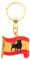 Durabol Llavero metálico con Grabado de España en Letras Bandera Nacional, para Hombre o Mujer，Legion，toro，san juan，republicana，Borgoña，guardia civil (J)