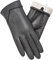 vislivin Touchscreen Handschuhe Damen Winter Lederhandschuhe Warme Leder SMS Handschuhe Grau XL