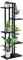 Outsunny Scaletta Portavasi a 5 Livelli per Interni ed Esterni in MDF e Acciaio, 40x22x113 cm, Nero