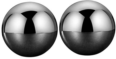 TOPBATHY Glaçons De 55 Mm Pierres De Whisky Réutilisables Boules De Glace en Acier Inoxydable Pierres De Refroidissement Roches De Refroidissement Cadeau De Whisky pour Hommes Papa