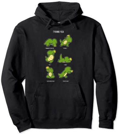 T-Rex Yoga Lustiger Yoga-Coach Pullover Hoodie
