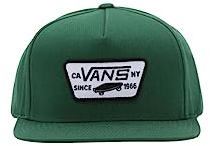 Vans Herren Mütze Full Patch Stoff Farbe Grün, grün, One size