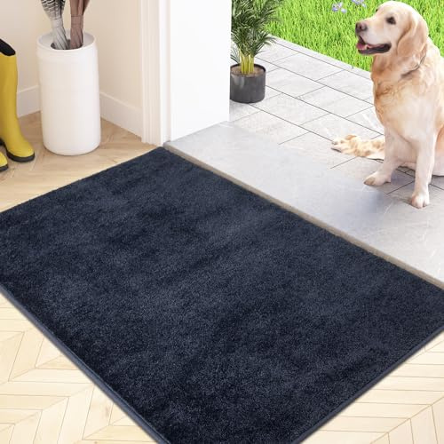 FCSDETAIL Schmutzfangmatte Innen 50 x 80 cm, Fußmatte, Eingangsmatte | Maschinenwaschbare, Sauberlaufmatte, rutschfeste Teppich , Fussmatte für Hund, Eingang, Haustür & Flur