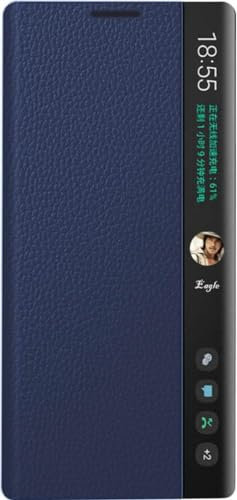 Funda de Cuero Inteligente para Samsung Galaxy Note 10+. Voltear/Suspender/Responde la Llamada de Forma Inteligente/Carcasa de Telefono Note10 Plus