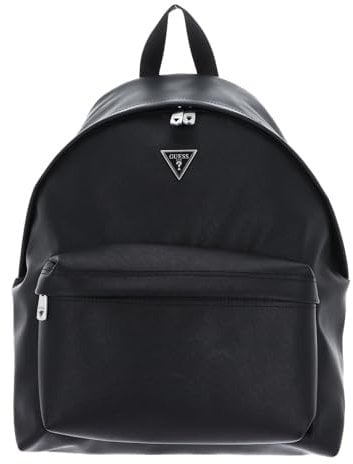 GUESS Men Venezia Bckpck W Front Pocket Bag, Schwarz