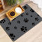 Pet Feeding Mat-Absorbent Dog Placemats for Food and Water, No Stains Quick Dry Dog Food Mat with Waterproof Rubber Backing Cat Bowl Mat for Floors (Dark Gray - 45x75 cm)