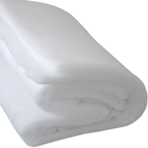 Nurtextil24 Volumenvlies Meterware 5m Länge 3cm Dicke 160cm Breite Quilt 300g/m² Polstervlies 30mm Höhe Waschbar Watte Polsterwatte Diolenwatte Vlieswatte Füllung Kissen Decke Sofa Polsterung