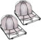 AUSYIWI Clean and Neat Baseball Cap Washer Cage für Gründliche Reinigung Baseballmützen-Waschform Faltbare Mützenwaschmaschinefür Erwachsene/Kinder.Schwarz (2 Stück)