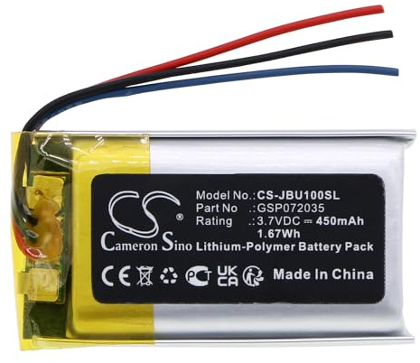 TCTK Akku 450mAh Kompatibel mit [JBL] UA Sport, UAONEARBTBK Ersetzt GSP072035