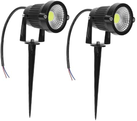 jojofuny 2St Rasenlampe LED-Terrasse geführter Gartenpflock Sonnenlicht Dekor Landschaftslicht Stablampe im Freien IP Garten Licht Blumen und Pflanzen Stablichter rotieren Laternenmast Abs