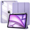 TiMOVO Funda para iPad Air 11 Pulgadas (M3/M2-2025/2024), iPad Air 5ª/4ª Generación (2022/2020) 10.9'', Funda Delgada Trasera Transparente y Runura para Lápiz, Auto Activación/Reposo, Taro Morado