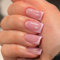 24 Stück Französischer Nägel Zum Aufkleben, Pink mit Glitzer Natürlich Acrylnägel mit Gelee-Kleber, Glossy Künstliche Nägel Selbstklebende Press On Nails für Frauen Nail Art (Pink Shiny, 24x)