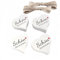200 Stück Herz Geschenkanhänger, Kraftpapier Anhänger,Eukalyptus Tags Gastgeschenke Deko Party Geschenke für Valentinstag Hochzeit Geschenke