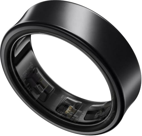 Samsung Galaxy Ring, Smart Ring mit Titan-Gehäuse, Samsung Health mit AI, Schlaftracker, Fitness Tracker, Größe 15 (US), Titanium Black