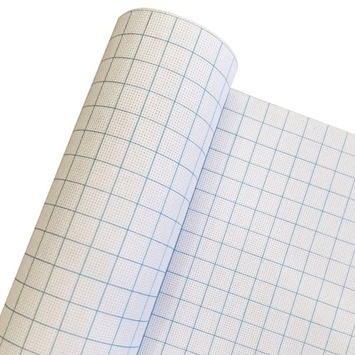 SewCrane Tela de algodón Aida de 14 quilates con líneas de rejilla lavables, color blanco (73.66 cm de ancho x 99.06 cm de largo)