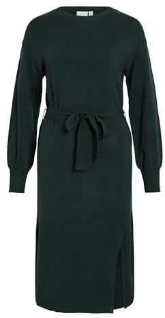 Vila Female Strickkleid Gürtel Midi | Knitted Dress
