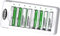 Granicell Rechargeable Batteries with Charger, 8-Bay Smart Charger, Individual Slots, 4 AA 2800mAh and 4 AAA 1100mAh Low Self-Discharge NiMH Batteries