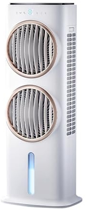 Powerful Fan Cooler, 12m Air Supply Cooler Fans with Dual-Channel Air Outlet, 10L Water Tank Remote Control Cooling Fan