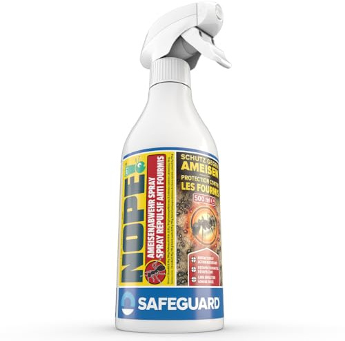 NOPE! RP Spray Répulsif Anti-Fourmis 500ml – Intérieur & Extérieur – Barrière Naturelle à la Citronnelle & Huiles Essentielles – Maison, Jardin & Terrasse