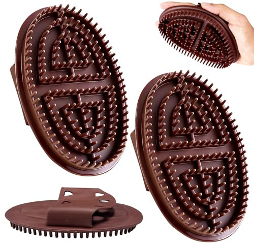 Meridian Brush, 2 Pcs Meridian Massage Brush, Nlsqw Meridians Brushs for Belly Scalp, Massage Brushs for Belly, Massages Tool for Body Relaxation for Men and Women Muscle Relief and Stress