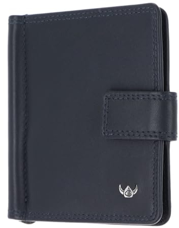 Golden Head Leder Kartenetui Geldklammer Polo RFID Protect Clip-Scheintasche 1906 Marineblau dunkelblau