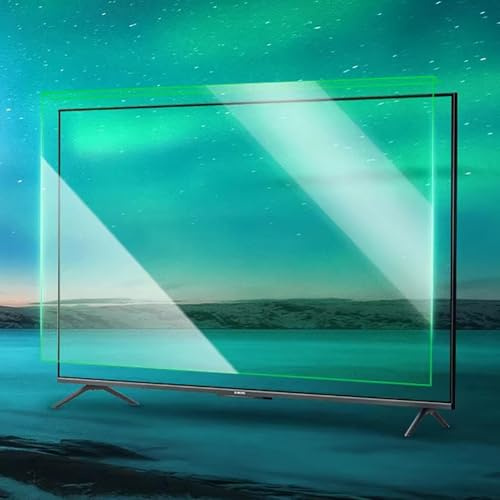 FHSLKXIM 32-65 Inch Tv Screen Protector, Hd Transparent Screen Protector, Acrylic Tv Protection Display, Installation-Free Eye Protection Screen Filter, Bubble-Free And Scratch-Proof,L135.5×w78cm