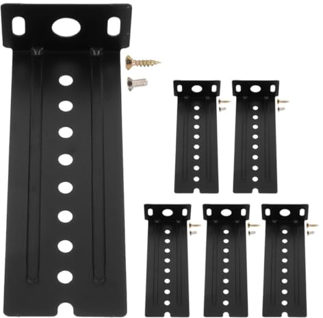 FOYTOKI Support de Glissières de Tiroir Réglage Facile Support Stable en Acier Inoxydable Noir Kit 1 Set pour Clavier et Souris Adapté pour Bureau et Informatique