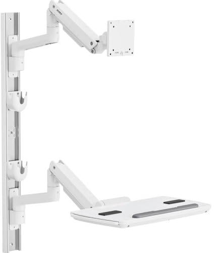 SpeaKa Professional Monitor-Wandhalterung SP-MM-961 1 Display(s) 43,2 cm (17) - 124,5 cm (49) Weiß Höhenverstellbar,