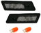 Depo Seitenblinker Set in Schwarz mit schwarzem Plastikrahmen Blinker