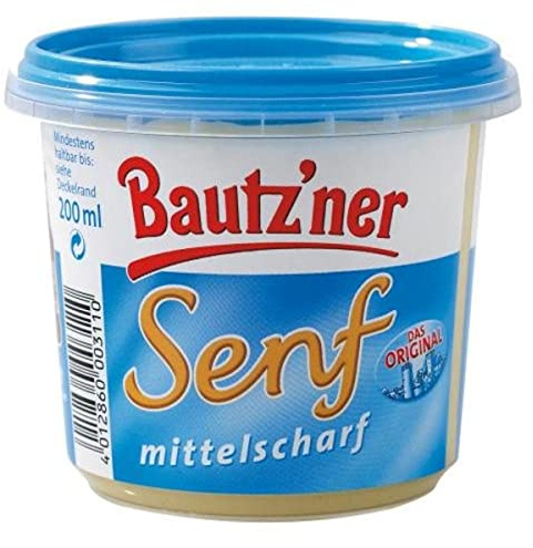 Bautz'ner Senf mittelscharf 200 ml Becher