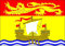 flaggenmeer® Flagge New Brunswick 80 g/m² ca. 90 x 150 cm