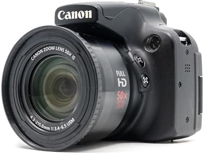 Canon PowerShot SX50 HS Digital Camera with 50x Ultra Wide Angle 24-1200mm Lens (12.1 MP, 50x Zoom) 2.8 inch Vari-angle LCD