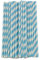 Lot de 25 pailles en papier, mariage, Noël, fête, décoration, bleu, taille unique