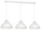 Licht-Erlebnisse Hängelampe Innen Metall Weiß Wohnzimmer Küche 75 cm E27 max. 60 Watt lange Industrie Design Pendelleuchte Esstisch SVEN