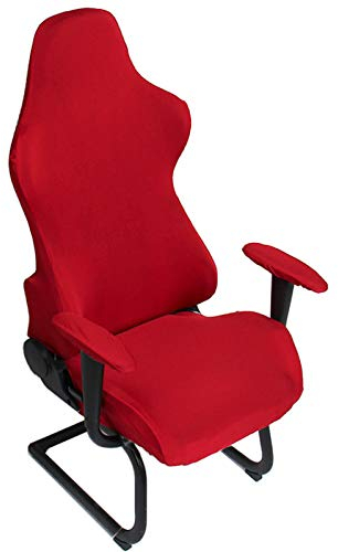 Zerci Universal Computer Stuhl Bezug Spiel/Racing Stuhl Bettüberwurf waschbar - schützen rot