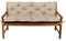 Gutekissen® Bankkissen, Sitzkissen, Rückenlehnen, Gartenkissen, Steppkissen, Doppelkissen, Sitzmöbel, Sitzbank-Kissen, Gartenschaukel, Gartenmöbel Law (200cmx50cmx50cm, Beige)