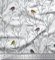 Soimoi Weiß Baumwolle Batist Stoff Zweig & Fliegenschnupper Vogel Stoff Meterware 42 Zoll breit
