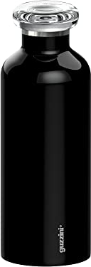 Guzzini - On The Go, ENERGY, Bouteille de voyage thermique - Noir, Ø 7.3 x h21.2 cm | 500 cc - 11670010
