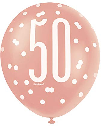 Unique Party- Ballons, 84919, Rose Gold