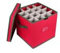 Cabilock Faltbare Weihnachtskugeln Ornament Aufbewahrungsbox 600D Griff Cube Deckel Aufbewahrungsbehälter hält 64 Urlaub Ornamente Stoff Xmas Ball Dekorationen Zubehör mit Beschriftungskarte Slot Grün