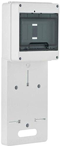 Tachometerkartenzähler für Wechselstrom Drehstrom 1-9 Module N+PE mit transparenter Abdeckung DIN-Schiene (1F (N+PE))